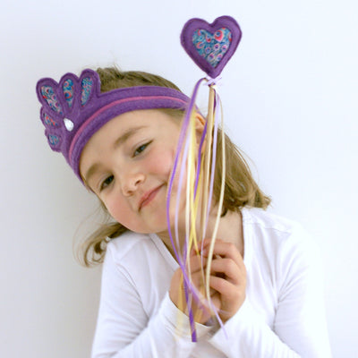 fairy wand felt heart DIY sewing pattern